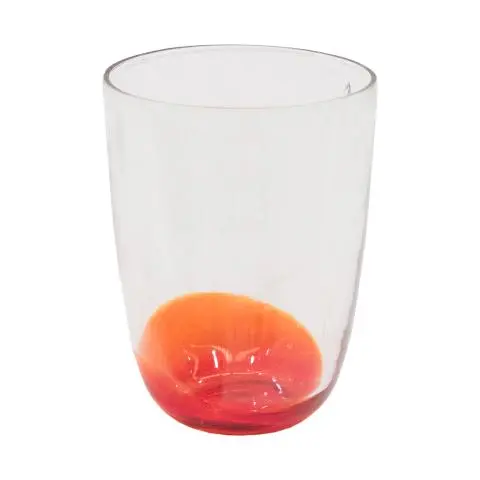 Imagen VASO CRISTAL TRANSPARENTE BASE COLOR