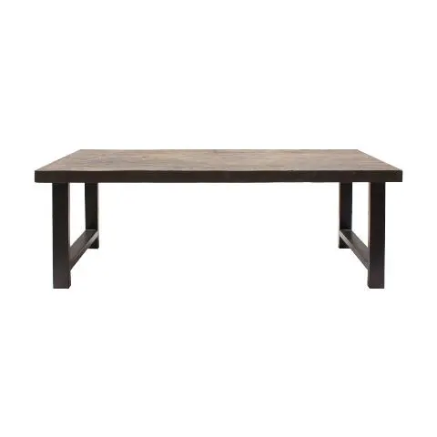 Imagen MESA COMEDOR MADERA RECUPERADA PATAS FORJA PATINA NEGRA