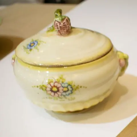Imagen AZUCARERO CERAMICA MOTIVO FLORAL