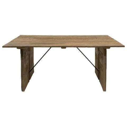 Imagen MESA COMEDOR MADERA  TECA NATURAL 77X181X102 CM