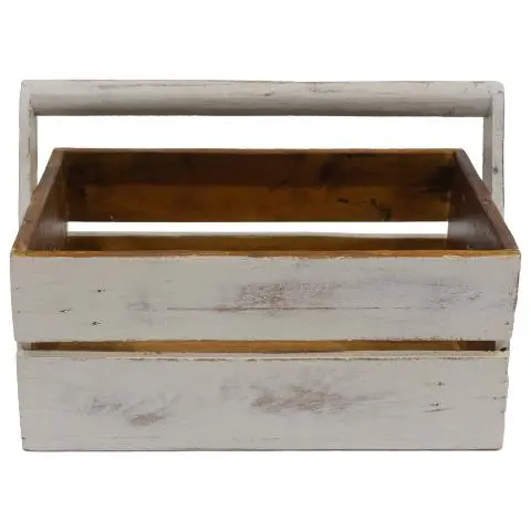 Imagen CAJA MADERA CON ASA BLANCA PEQUEA