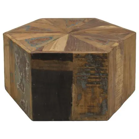 Imagen MESA AUXILIAR HEXAGONAL RESTOS COLORES PEQUEA