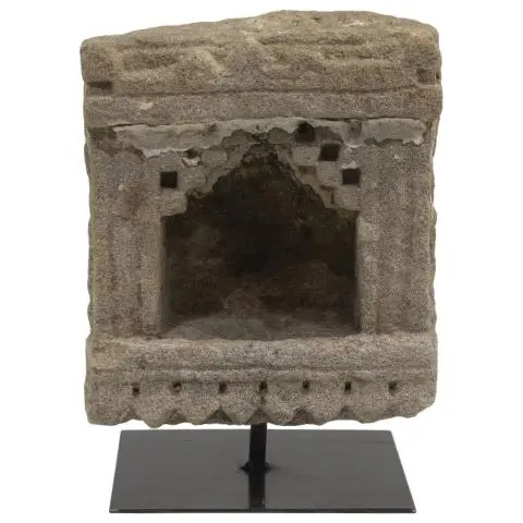 Imagen TEMPLO MINI PIEDRA CON SOPORTE FORJA