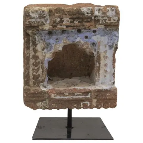 Imagen TEMPLO MINI PIEDRA CON SOPORTE FORJA