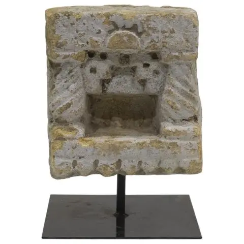 Imagen TEMPLO MINI PIEDRA CON SOPORTE FORJA