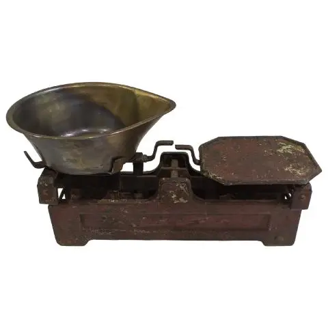 Imagen BALANZA METALICA MARRON
