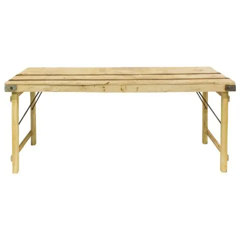 Imagen CONSOLA MADERA TECA  PLEGABLE CRUDO