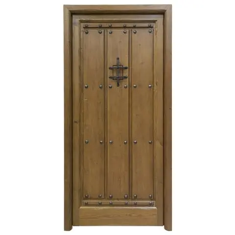 Imagen PUERTA ANTIGUA 1/H DUELAS CON POSTIGO Y CLAVOS FORJA 