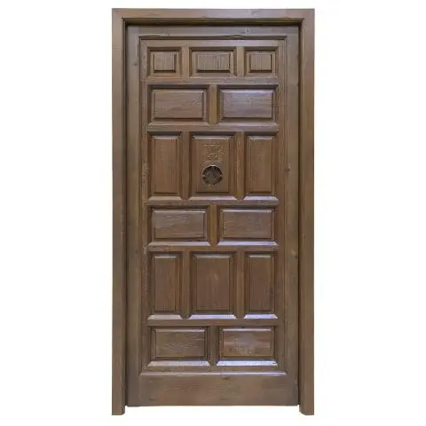 Imagen PUERTA ANTIGUA 1/H CUARTERONES MIRILLA Y TALLA