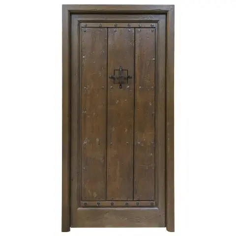 Imagen PUERTA ANTIGUA 1/H DUELAS CON POSTIGO Y CLAVOS FORJA 