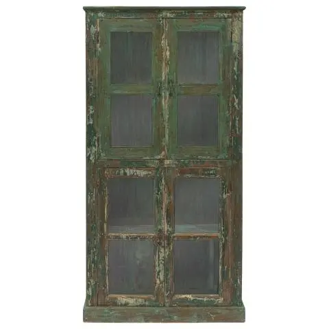 Imagen VITRINA ANTIGUA 4/H VERDE DESGASTADO