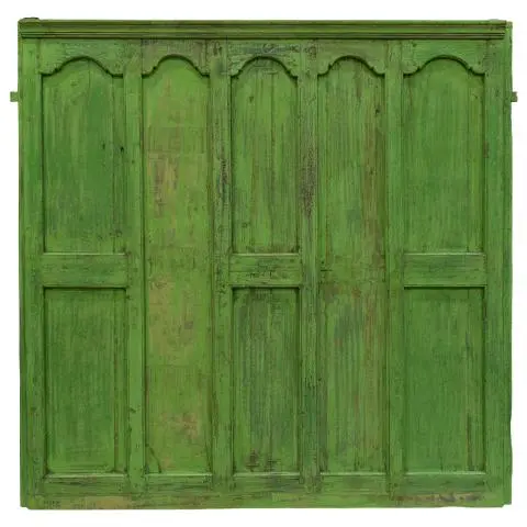 Imagen CABECERO PUERTA ANTIGUA VERDE