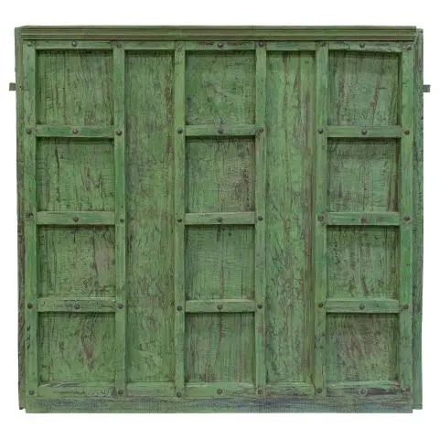 Imagen CABECERO PUERTA ANTIGUA VERDE