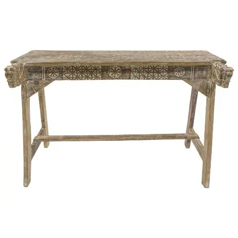 Imagen CONSOLA TALLADA BLANCO ENVEJECIDO