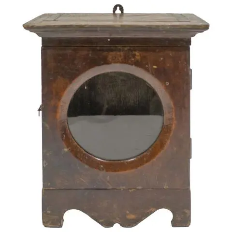 Imagen VITRINA COLGAR CAJA ANTIGUA RELOJ 1/H