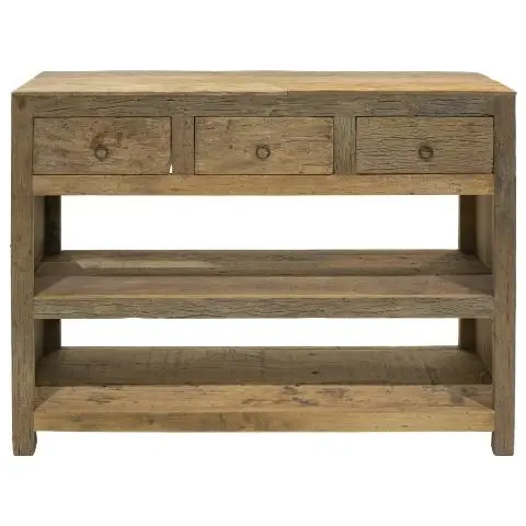 Imagen APARADOR MADERA RECUPERADA 3/C 2  BALDAS INFERIORES