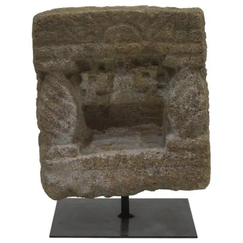 Imagen TEMPLO MINI PIEDRA CON SOPORTE FORJA