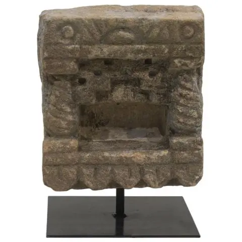 Imagen TEMPLO MINI PIEDRA CON SOPORTE FORJA