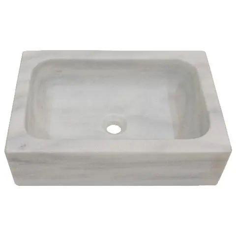 Imagen FREGADERO 1 SENO MARMOL BLANCO 18X60X40CM.