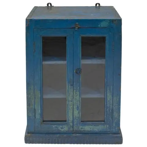 Imagen VITRINA ANTIGUA AZUL 2/H