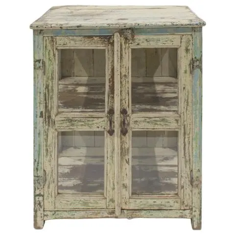 Imagen VITRINA ANTIGUA 2/H CREMA Y CELESTE