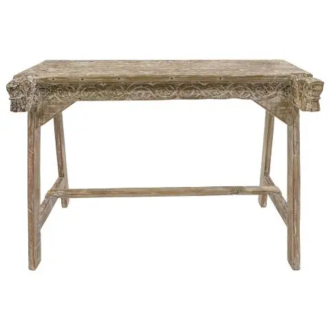Imagen CONSOLA TALLADA BLANCO ENVEJECIDO