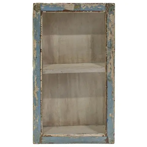 Imagen VITRINA COLGAR 1/H CREMA Y AZUL