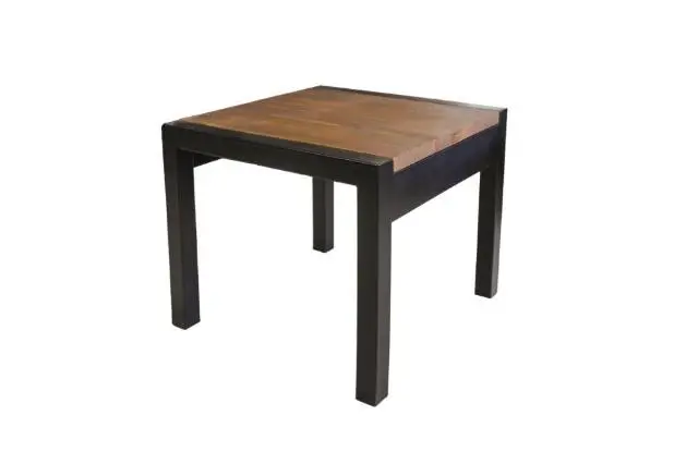 Imagen MESA RINCON VINTAGE TABLERO MADERA Y PATAS FORJA