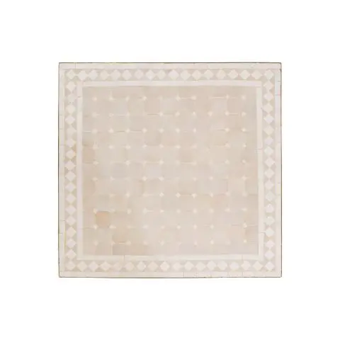 Imagen TABLERO MESA MOSAICO CUADRADO GRIS / BLANCO 70X70 CM